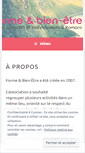 Mobile Screenshot of formeetbienetre-romans.org